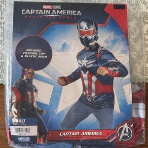 Marvel Captain America Adult Costume - Blue, Red, White